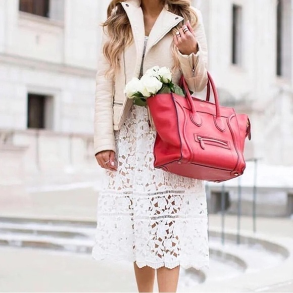 Lulu's Pinnacle of Prestige Ivory Lace Midi Dress M - Picture 6 of 15